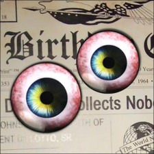 Blue Doll Eyes Glass Taxidermy Cabochon Eyeballs Sculpture Craft Supply 8mm