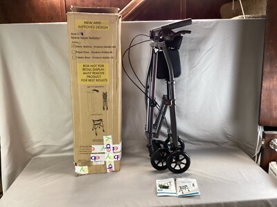 Able Life Space Saving Lightweight Folding Rollator Black Walnut 4250-BW