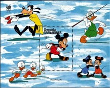 Disney 1988 Grenada Grenadines - Seoul Olympics, Miniature Sheet Nº1 - MNH