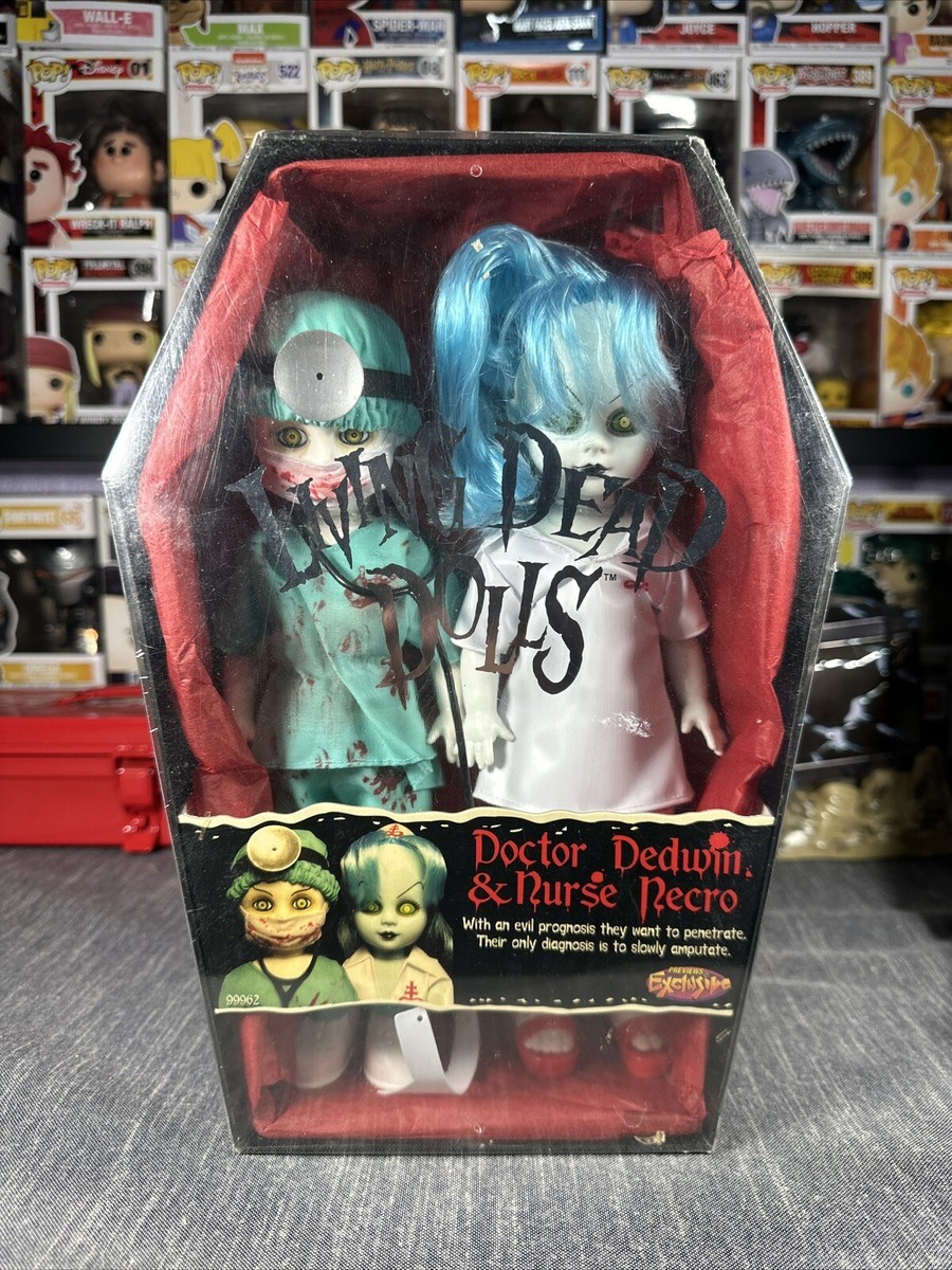 Mezco Living Dead Dolls Doctor Dedwin & Nurse Necro - Previews 