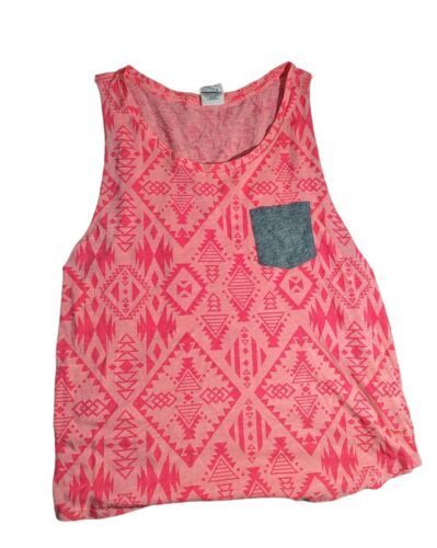 Débardeur Sport Victoria's Secret Col Haut Rose Vif Avec Chien - Taille Small