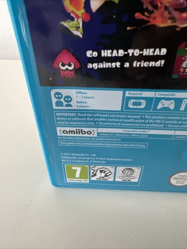 Splatoon Nintendo Wii U Juego Completo PAL - Imagen 6 de 6