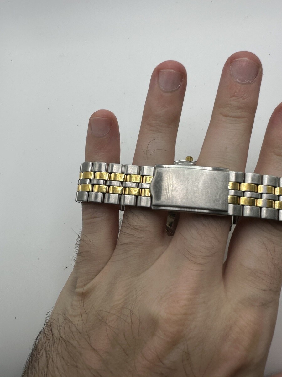 Pulsar By Seiko VX32 Vintage Men's Watch Gold Silver Dress Date
