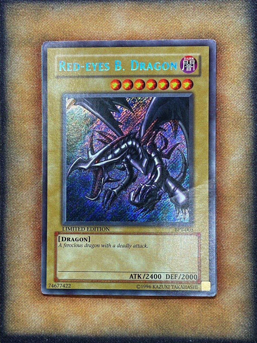 Yugioh Red-Eyes B. Dragon BPT-005 Secret Rare Limited Edition MP
