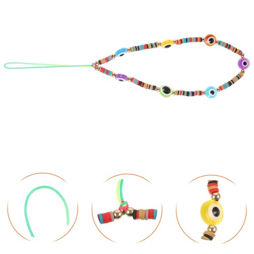 4 Pack Devil's Chain Beaded Phone Lanyard Charm Strap - Zdjęcie 11 z 12