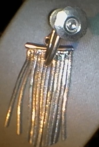 1940 Orecchini Da Collezione Antichi VINTAGE .925 Argento Sterling Italia - Foto 12 di 13
