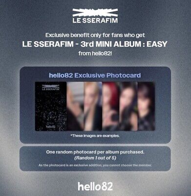 LE SSERAFIM Easy Chaewon Hello82 Exclusive Photocard | eBay LE SSERAFIM Easy Chaewon Hello82 Exclusive Photocard | eBay