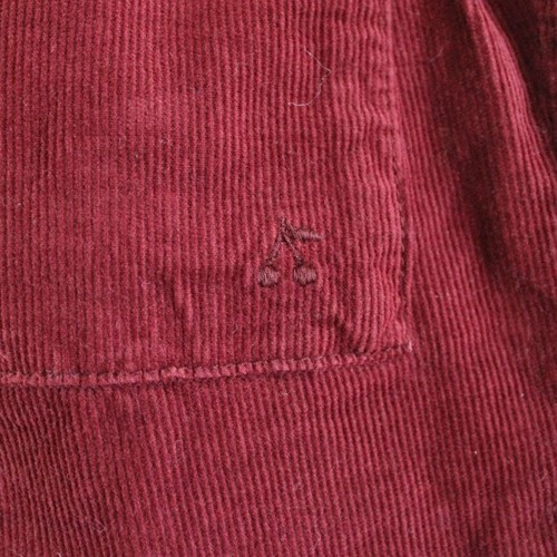 NWT Bonpoint Girls Flo Overall Worker Jumpsuit Burgundy Corduroy Long Sleeve 12 - Picture 8 of 10