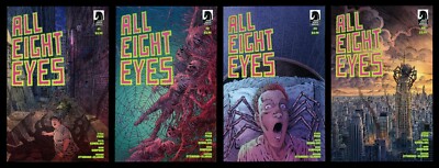 All Eight Eyes Comic Set 1-2-3-4 Lot A 2023 Giant Spider Horror Arachnophobia