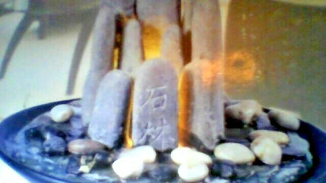 FUENTE DE MESA DE JARDÍN ROCA PIEDRA NATURAL KENROY Base Ancho 14" Altura: 12" Foto 4 de 4