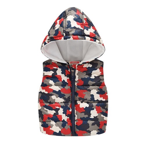 Gilet Puffer Vest Kids Baby Girls Warm Hooded Parka Coat Padded Jacket Outwear*/ - Picture 43 of 54