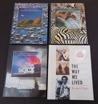 Lot Of 4~Reader's Digest Hardcovers~Nature's Masterpieces~20th Century~Diasters