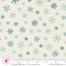 Moda HOLIDAYS AT HOME 56077 21 Multi Snowflakes Deb Strain Quilt Fabric CHRISTMA