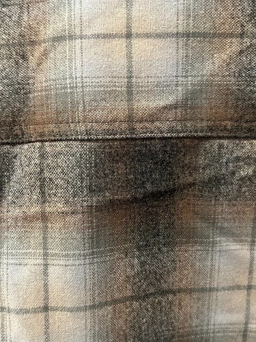 Pendleton Jacket Coat Windowpane Plaid Quilted 100% Virgin Wool Pockets Sz XL - Picture 8 of 11