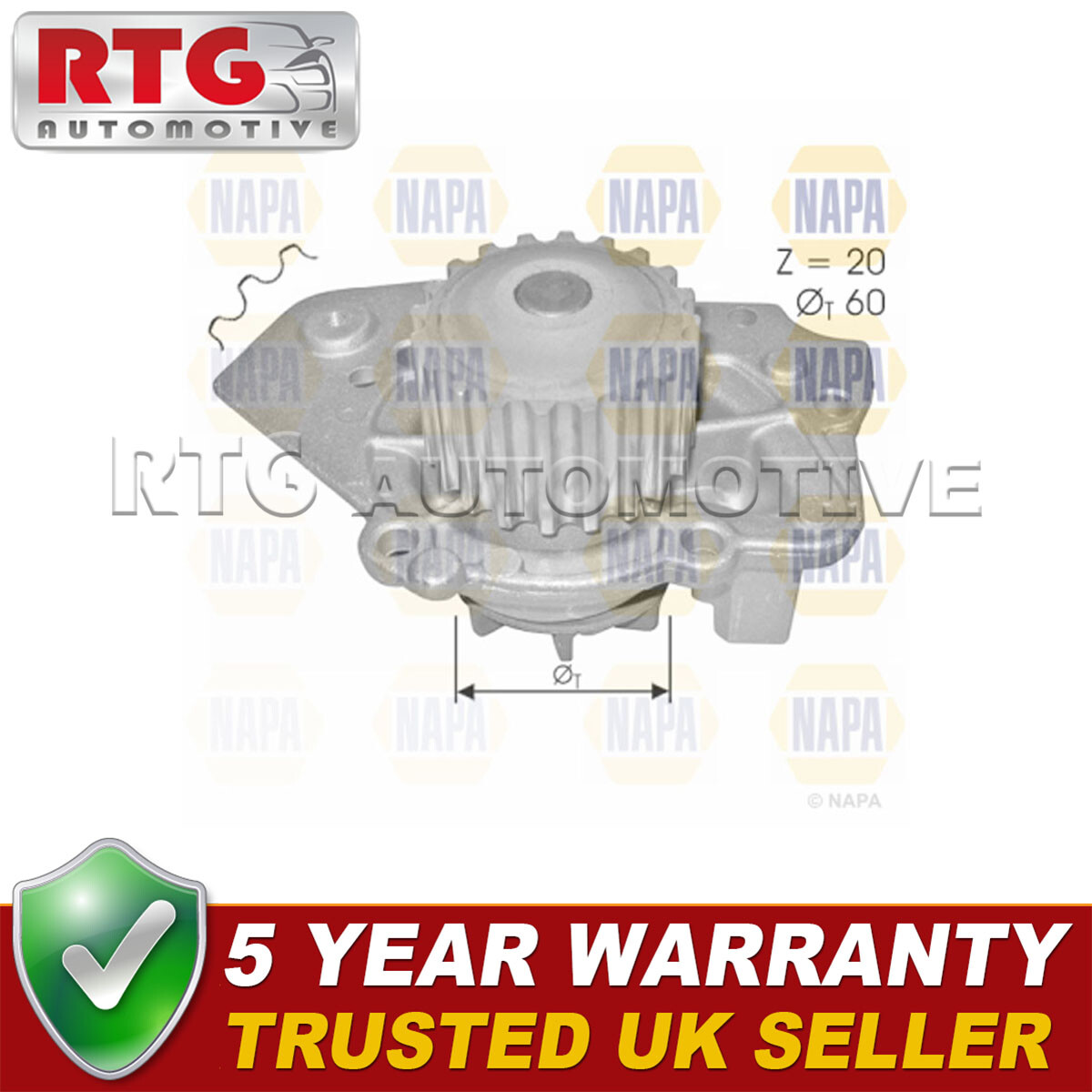 Sサイズ Water Pump Fits Citroen C15 Peugeot 205 309 305 1.6 1.8 D