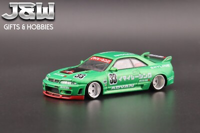 Kaido House x Mini GT Nissan GT-R (R33) Imai Racing V1 – Green