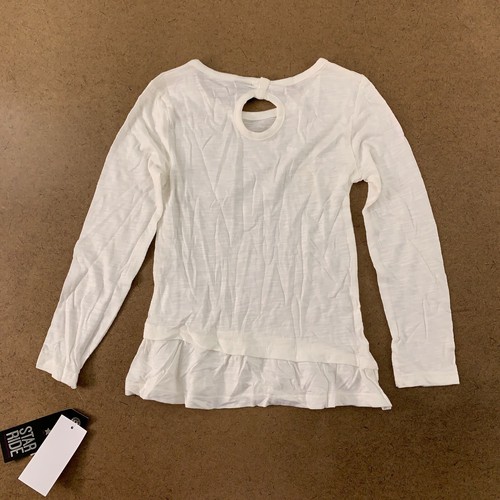 Star Ride Girls Size Medium (5/6) White Long Sleeve Sequin Pocket Tee NWT - Picture 5 of 6