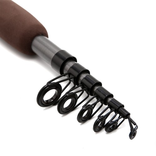 Carbon Fiber Telescope Fishing Rod Travel Sea Rock Spinning Pole Portable New - Picture 6 of 11