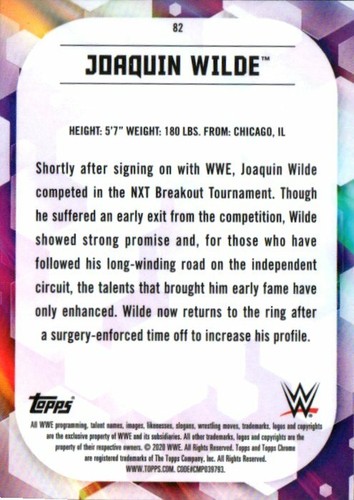 2020 Topps WWE Chrome 💥YOU PICK💥 Base Insert RC Wrestling Card - Picture 125 of 147