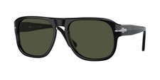 New Authentic PERSOL PO3310S 95/31 57MM JEAN DUSTY BLACK/GREEN LENS