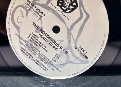 THE NOTORIOUS B.I.G. Ready To Die 1994 PROMO gold stamp 1ST PRESS U.S. LP - Picture 16 of 18
