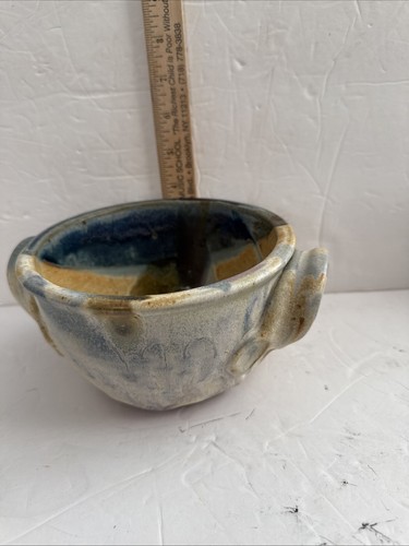 Steven Ayers Pottery Bread Baker Bowl Art Pottery Signed Multicolor Glaze 2008 - Picture 9 of 13