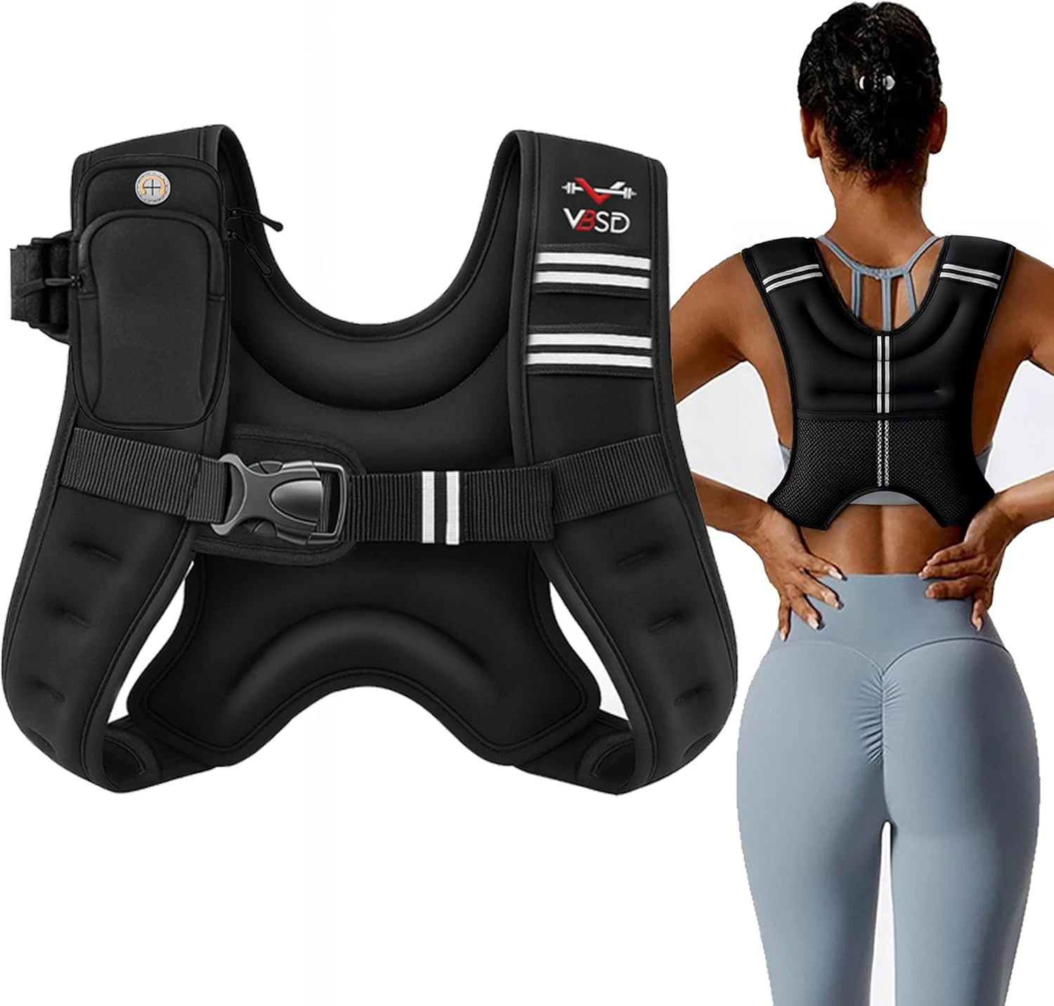 Weighted Vest Woman & Men 12Lb Body Weighted Vest for Walking Strength &Training
Opens in a new wind