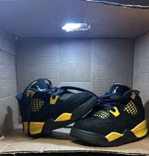 Jordan Air Jordan 4 Black Yellow toddler Snea...