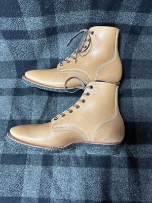 Clinch Yeager Boots - CN-S Last - US 8 - Natural Gustave Cowgide