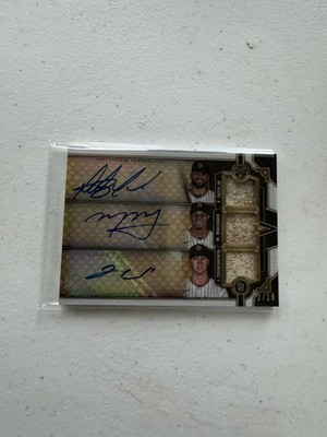 2022 Topps Triple Threads AUTO /18 #TEA-TMC Tatis Jr Machado Cronenworth