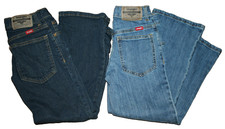 Lot of 2 Boys Wrangler Classic Boot Jeans Pants Adjustable Waist Size 8 Regular