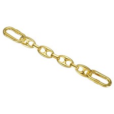 Purse Strap Extender 5.9-Inch, Bag Extender Chain Yellow Gold, Flat Style