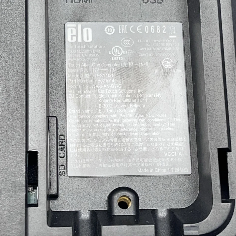 ELO Touch POS System 10" Android Touchscreen ESY10i1 Sold As Is For Parts B2 - Image 3 of 3