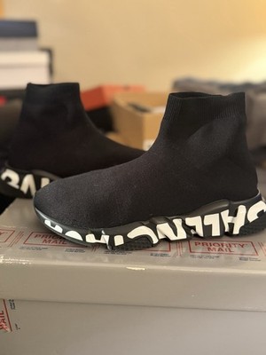 Balenciaga Speed trainer Graffiti Black/White