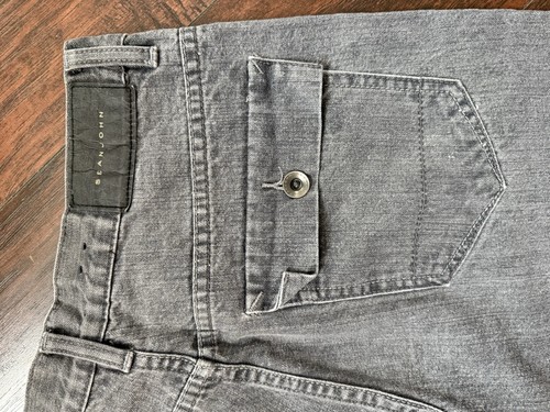 Baggy Sean John Shorts Mens 32 Gray Denim Jorts Hip Hop Grunge Y2K Embroidered - Picture 7 of 7