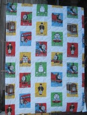 Vtg THOMAS the TANK ENGINE Baby Quilt Comforter Original 1992 Licenced Prod