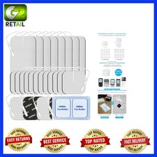 2x2 2x4 TENS Pads with Holder - 30 Uses, Compatible with TENS 7000