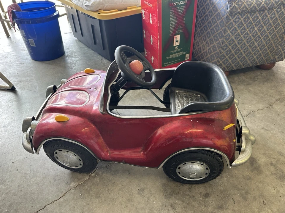 A Red Looks Like A Little Small Volkswagen Pull Push Car - Image 2 of 2