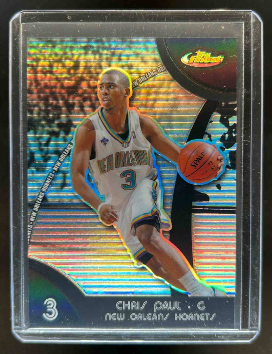 2007-08 Topps Finest Chris Paul Refractor Black #/75
