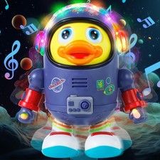 Dancing Space Duck Toy with Music  & LED Lights