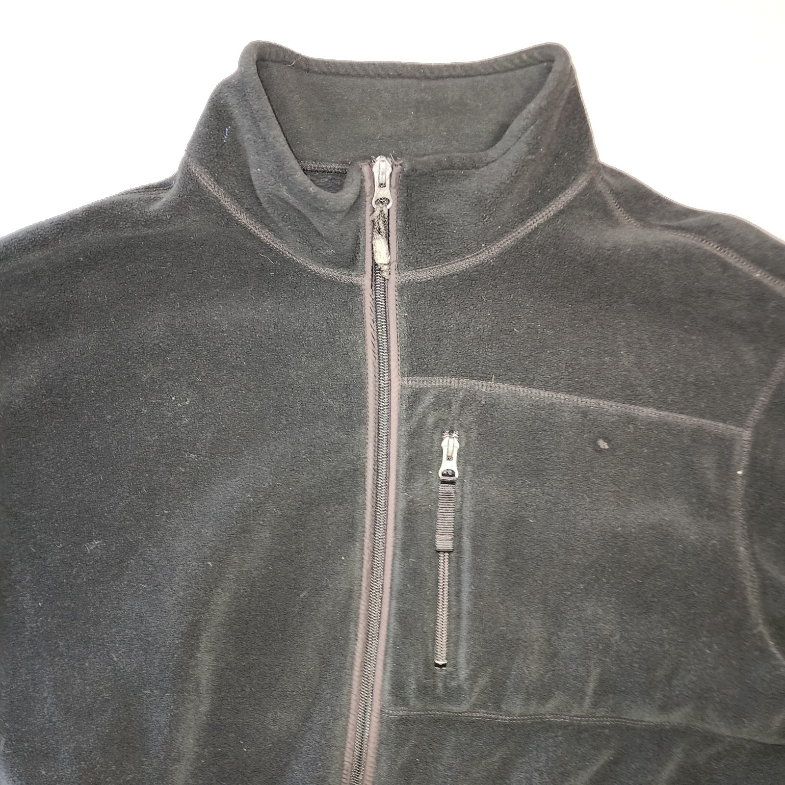 Polo Sport Ralph Lauren Jacket Block Spell Out Vintage Fleece Black Sz XL