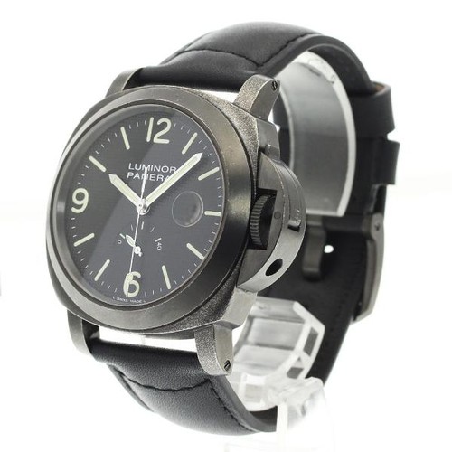 OFFICINE PANERAI LUMINOR POWER RESERVE PAM00028 44mm SS Black ...