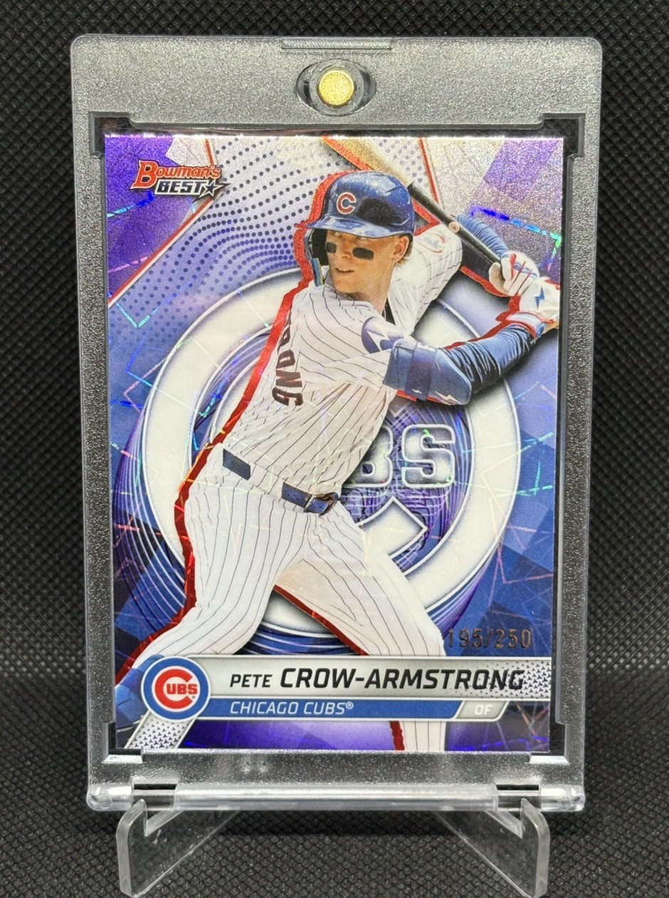 2025 Bowman's Best - Pete Crow-Armstrong #17 Purple LASER /250 Cubs