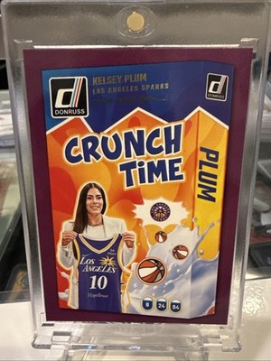 2025 Panini Donruss WNBA Kelsey Plum CRUNCH TIME Purple SP   Sparks