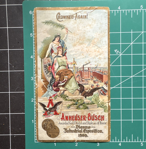 1898 Anheuser-Busch Breweriana Victorian Trade Card