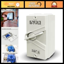 Heavy Duty 63A 440V AC Enclosed Motor Disconnect Switch, IP65 Waterproof 3 Pole