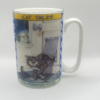 Cat Tales by Gary Patterson The Morning After 1998 Tea Coffee Mug Westwood 8 oz
