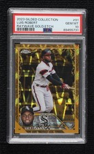 2023 Topps Gilded Collection Gold RayWave Refractor 8/25 Luis Robert PSA 10 0e23