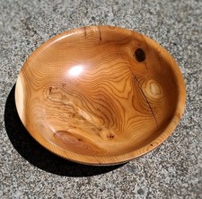 ¡Cuenco de madera de tejo del Pacífico! 8,6" torneado a mano - ¡Maravillosa pieza! ~Palomar~ (911)