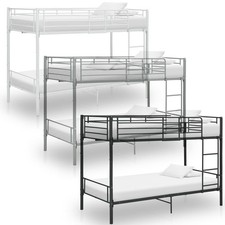 Etagenbett Metallbett Bettgestell 90x200cm Kinderbett Hochbett Bett Jugendbett